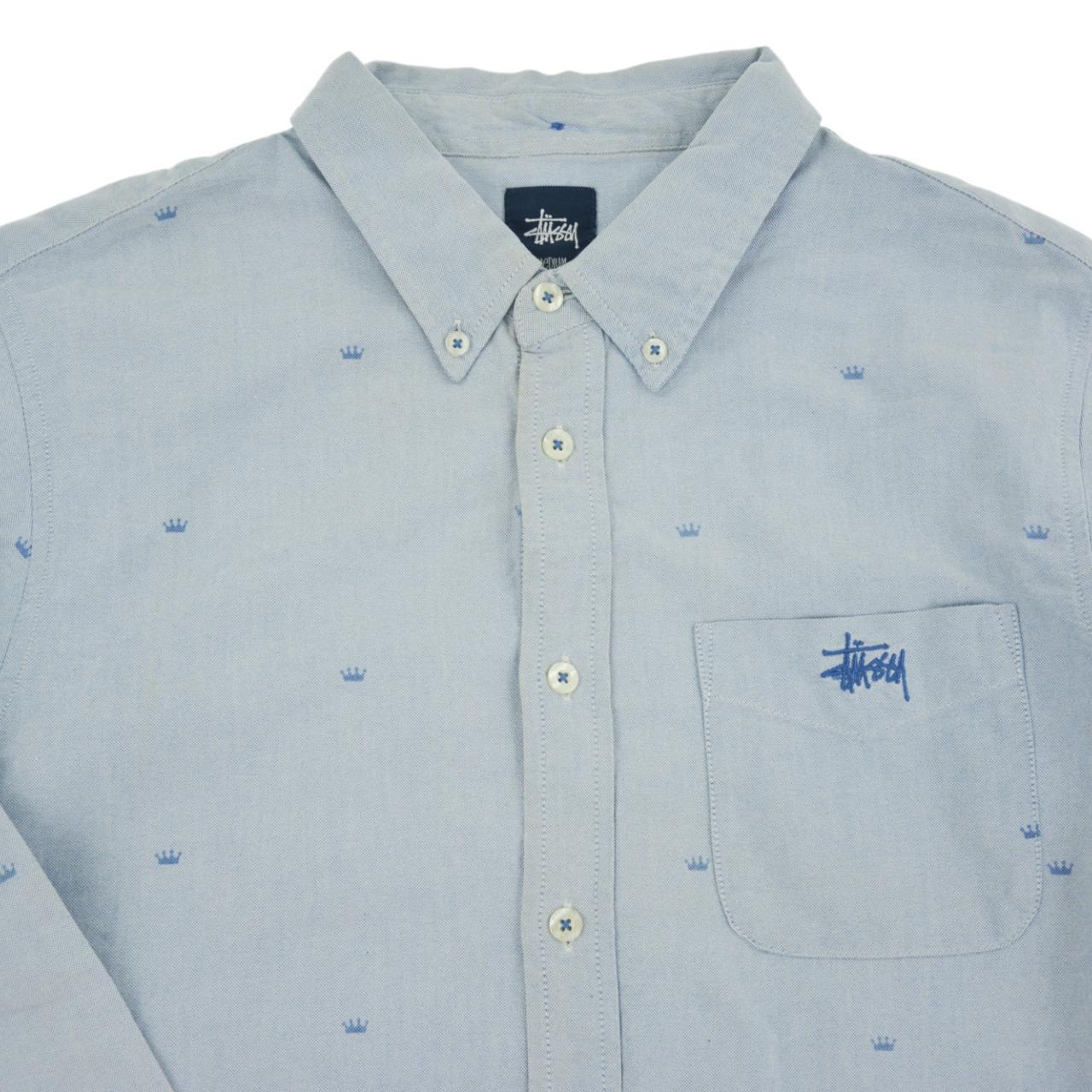 Vintage Stussy Crown Monogram Shirt Size M