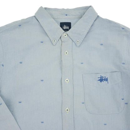 Vintage Stussy Crown Monogram Shirt Size M