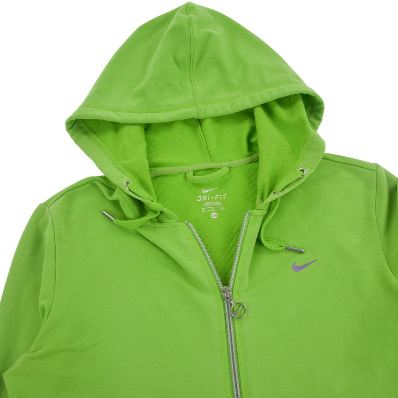 nike neon green hoodie women's