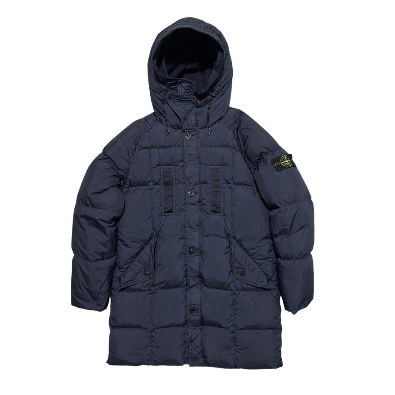 Stone Island Garment Dyed Crinkle Reps NY Down Jacket.