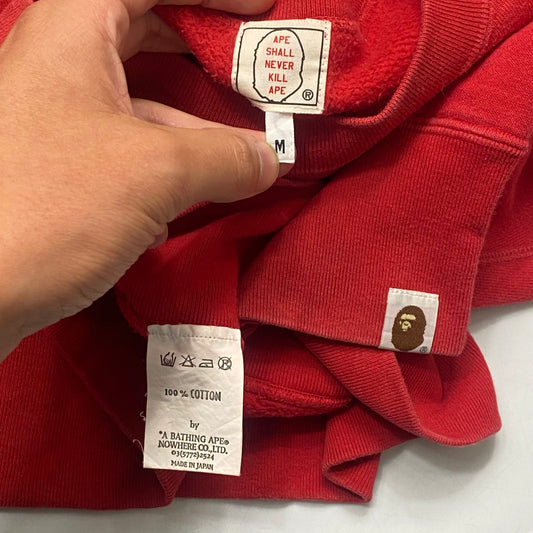 Bape OG early 00’s Crewneck - M/L | Medium, Red