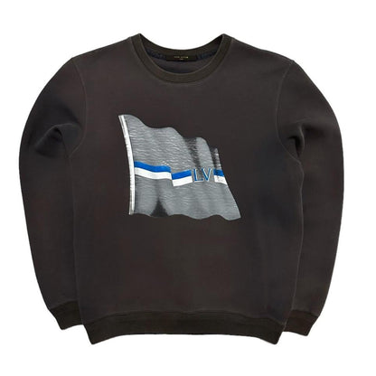 Louis Vuitton pullover flag print crewneck jumper