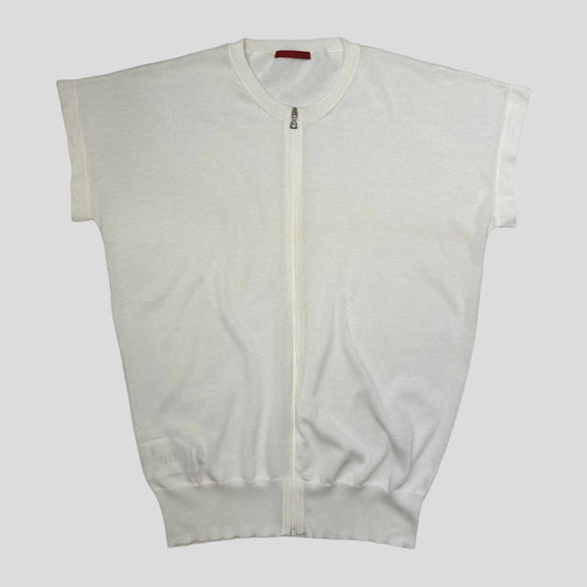 Prada Sport 2008 Zip-up Knit Vest Top - 10-12