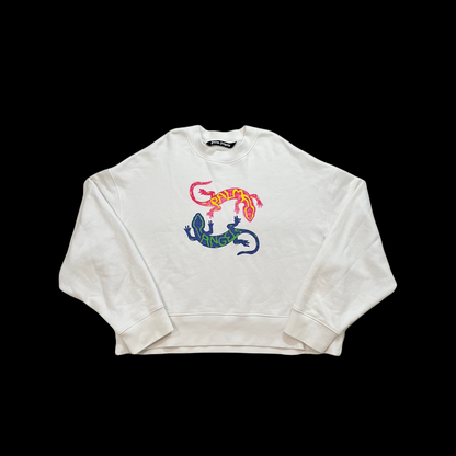 Palm Angels Oversized Pullover Lizard Jumper Sweatshirt