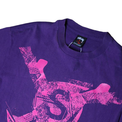 Stussy purple skull tee