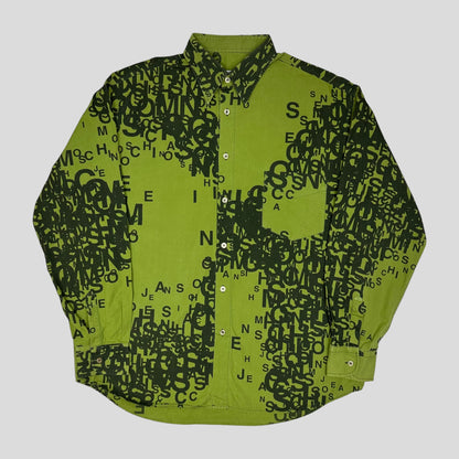 Moschino Jeans 00’s Cryptography Green Shirt - XL