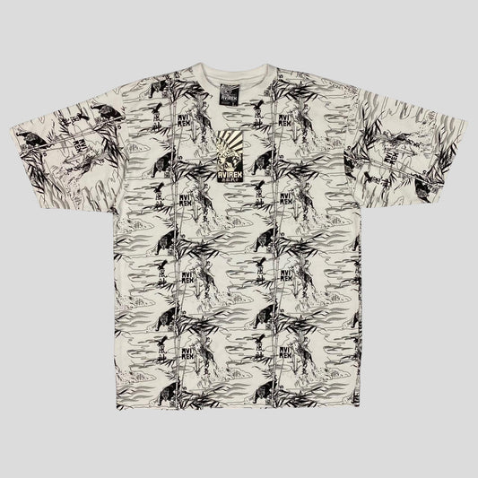 Avirex 00’s Spellout T-shirt - XL | White