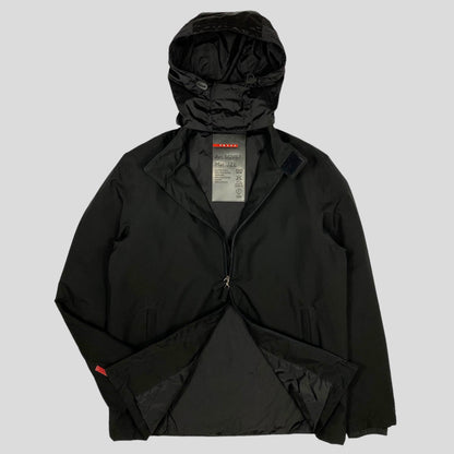 Prada Sport AW01 Insulated Goretex Jacket with Nylon Pocket Hood - IT50 (L) | Default Title, Black