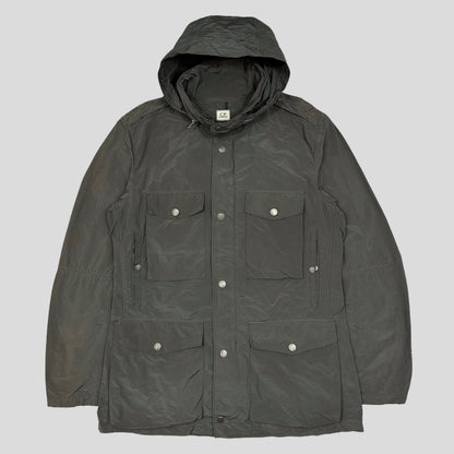 C.P. Company SS08 Nylon Metal Multipocket Trench Coat- L | Large, Grey