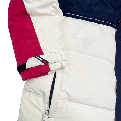 Tommy Hilfiger 00s heavyweight colour block puffer jacket (XXL)