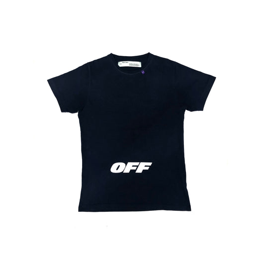 Off White Fade Spell Out Short Sleeved T Shirt