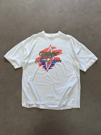 1980's Miller Draft Beer T-Shirt - XL | X-Large, Red