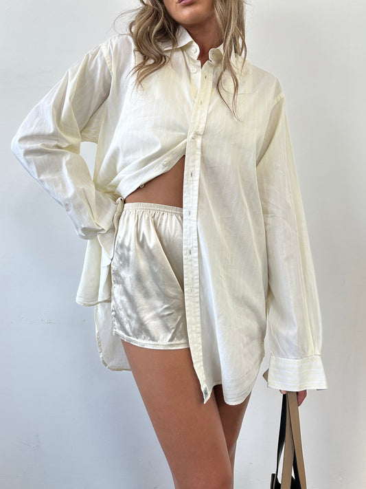 Burberry London Pinstripe Pure Cotton Shirt - XL