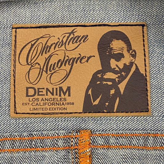 Christian Audigier Painted Eagle Denim Jacket - S | Default Title, Blue