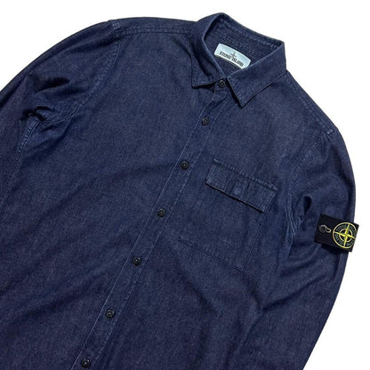 Stone Island Side Pocket Denim Overshirt