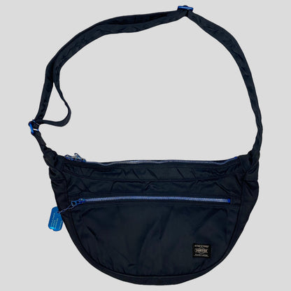 Porter Yoshida Halfmoon Saddlebag | Medium, Deep Navy