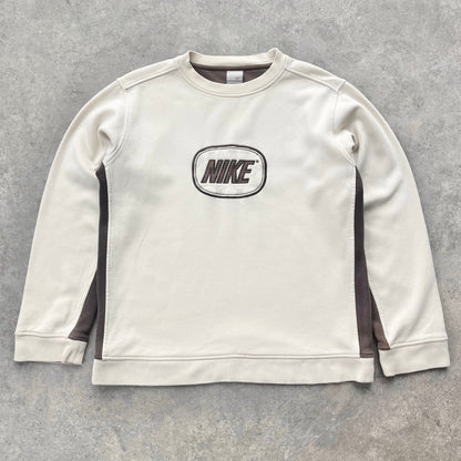 Nike RARE 2000s heavyweight embroidered sweatshirt (M)