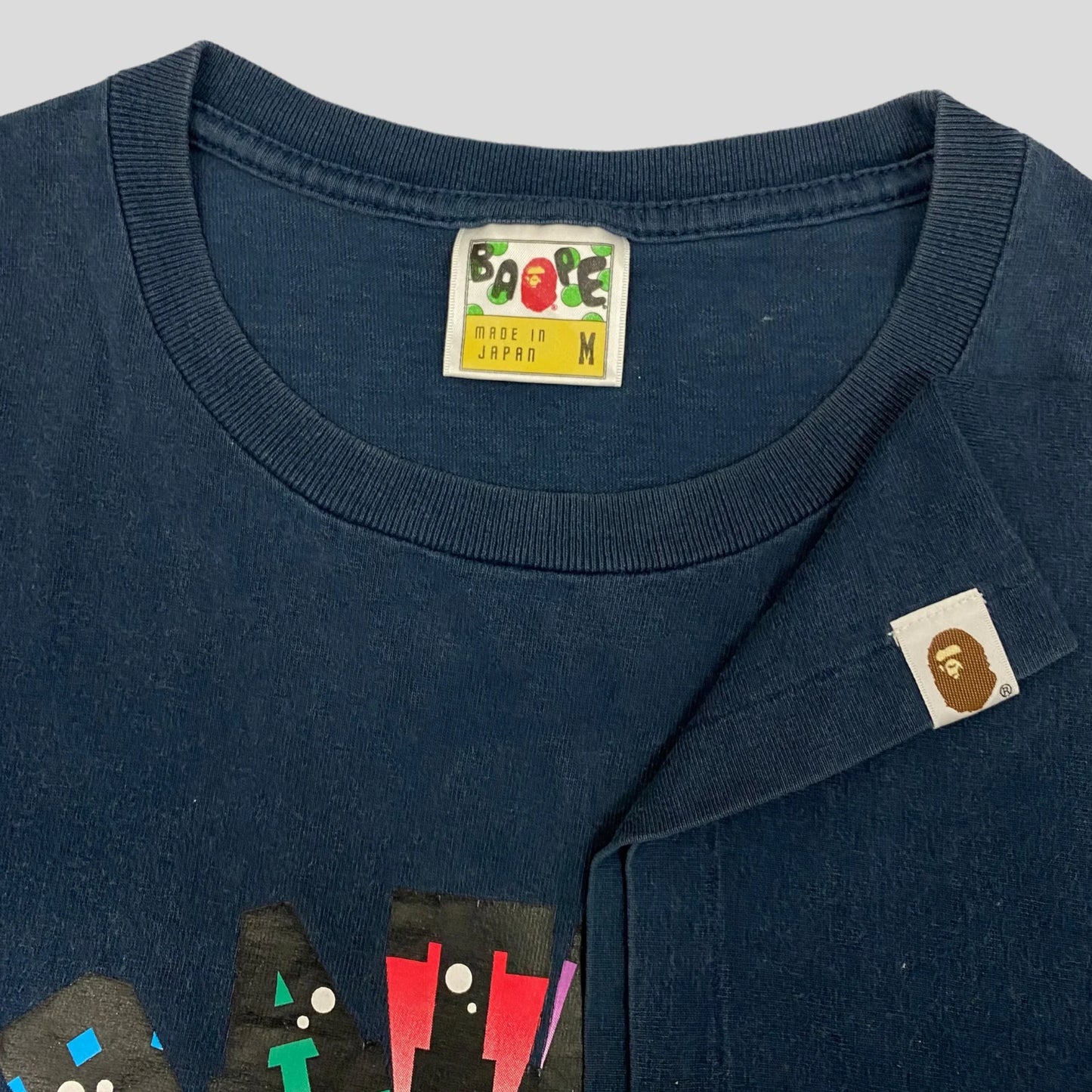 Bape 00’s Rainbow College Logo T-shirt - M