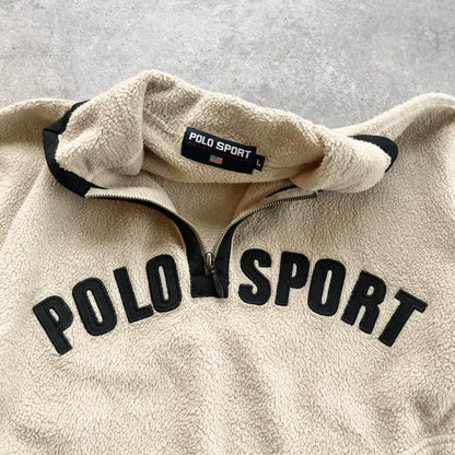 Polo Sport Ralph Lauren RARE 1990s heavyweight 1/4 zip fleece (L)