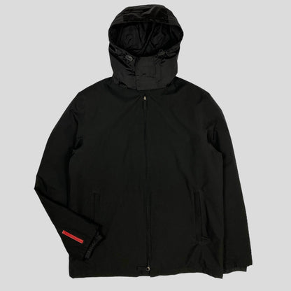 Prada Sport AW01 Insulated Goretex Jacket with Nylon Pocket Hood - IT50 (L) | Default Title, Black