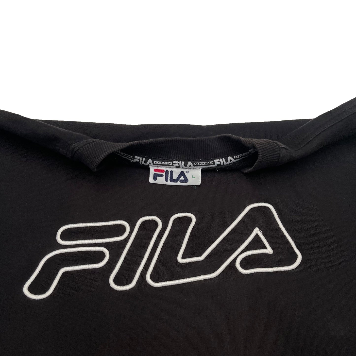 Fila 90s embroidered spellout sweatshirt (XL)