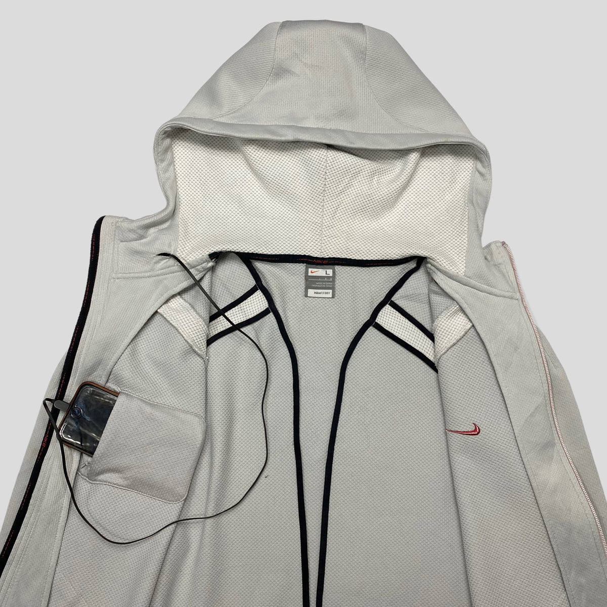 Nike ‘06 Climafit Panelled MP3 Hoodie - M | Large, Multicoloured