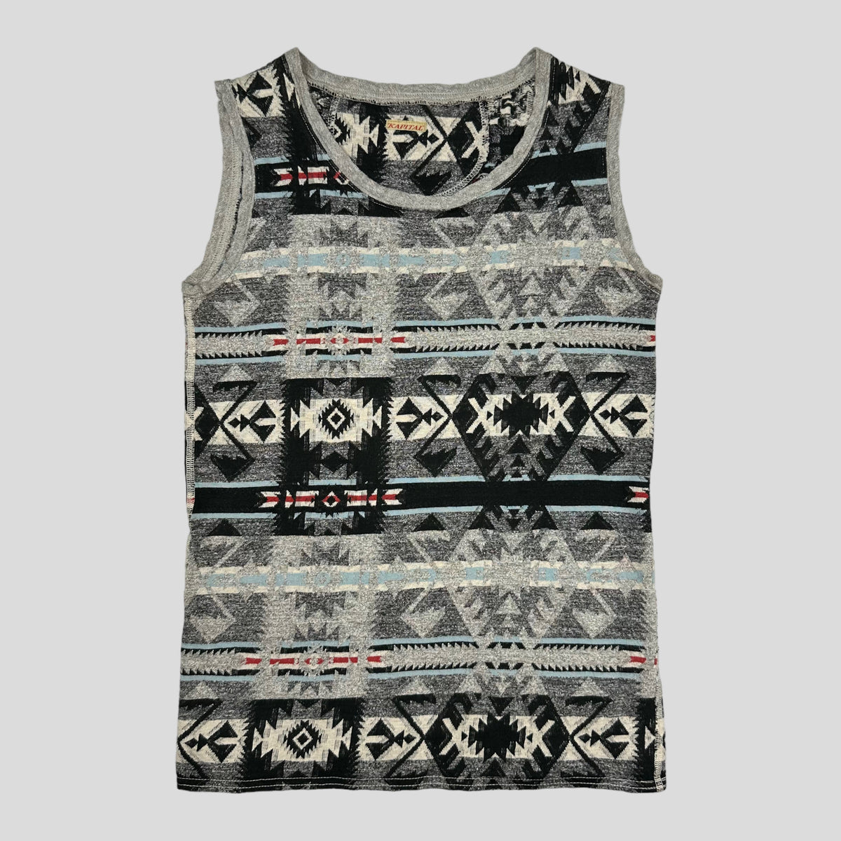Kapital Tribal Print Vest - S | O/S, Blue
