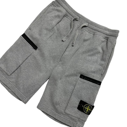 Stone Island Grey Cotton Shorts | Small, Grey