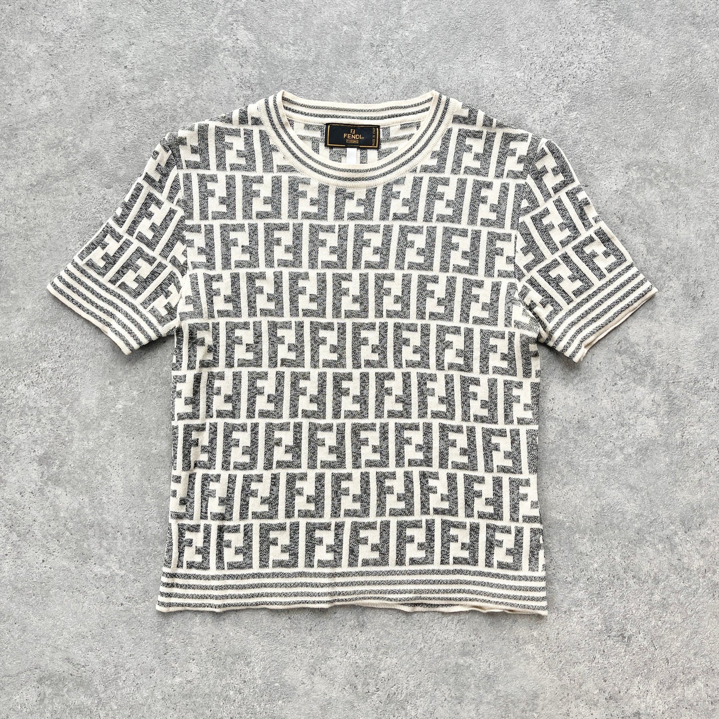 Fendi 1990s women’s knitted monogram top (S)