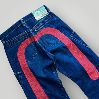 Evisu Diacock Patchwork Jeans 32x32