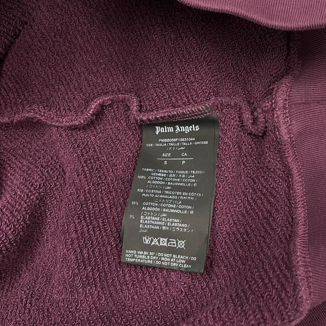 Palm Angels est. 2015 burgundy hoodie