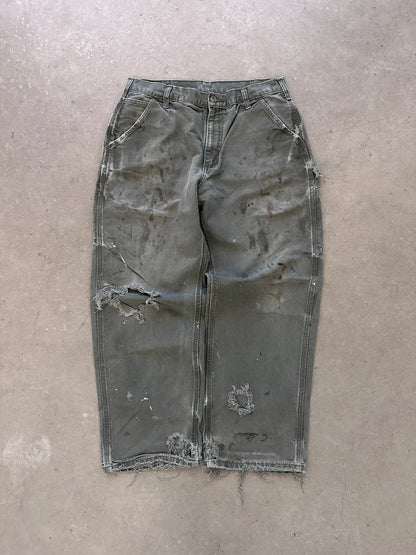 Carhartt Thrashed Carpenter Pants - 34 x 30 | W34, Red