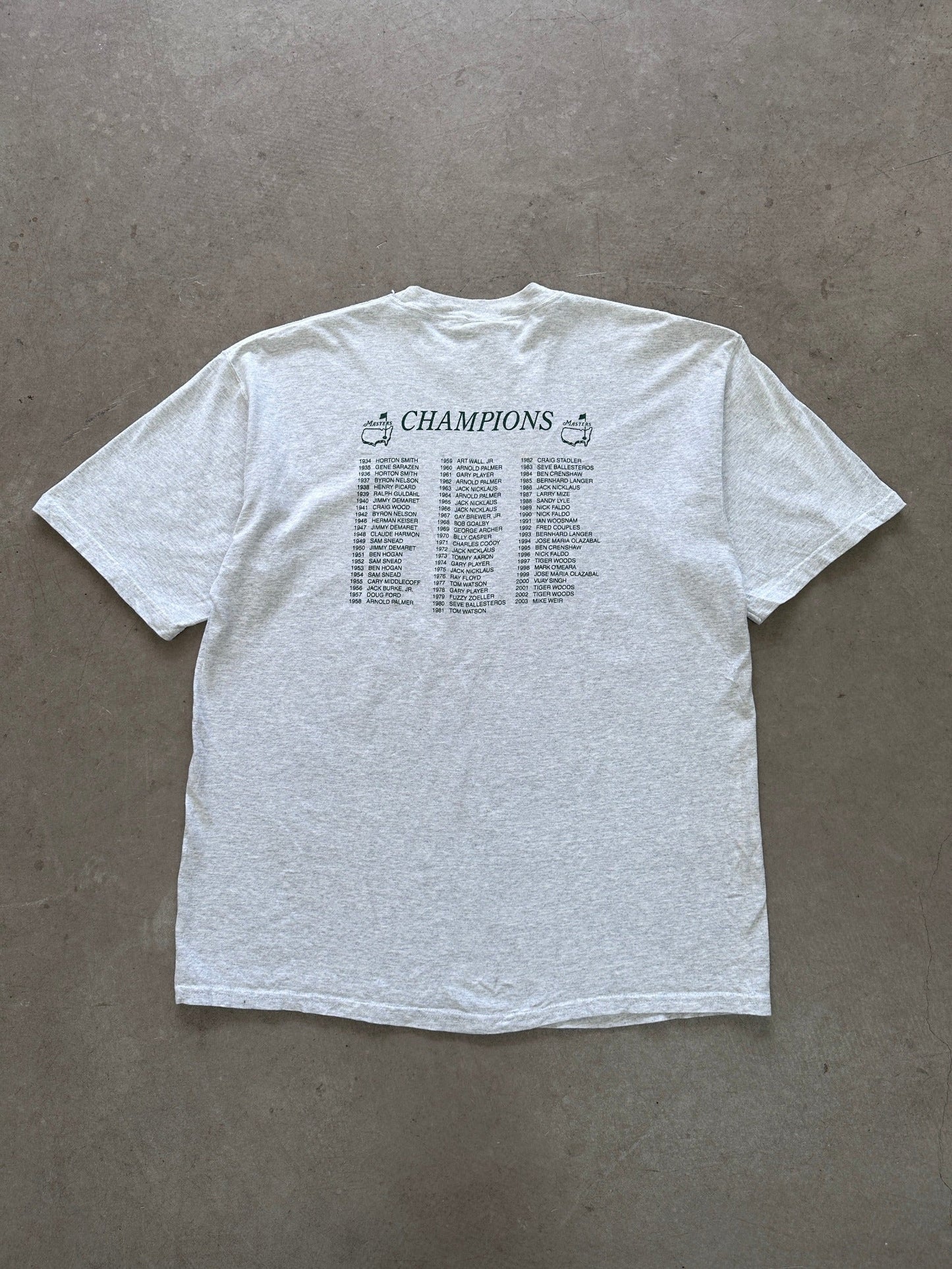 2004 Golf Masters T-Shirt - XL | X-Large, Red