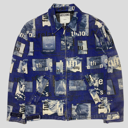 Moschino Jeans ‘99 Ethno Denim Jacket - IT54 (L/XL) | Default Title, Red