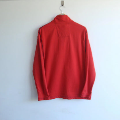 Vintage Nautica Orange Quarter Zip Zip Pocket (M)  (M)