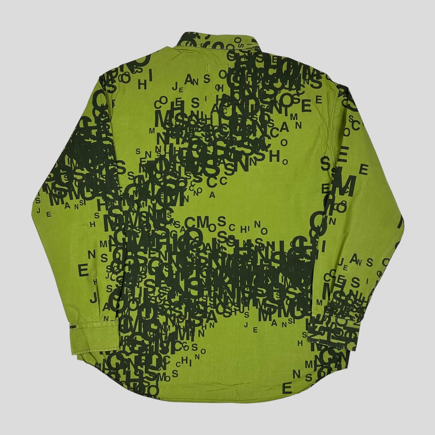 Moschino Jeans 00’s Cryptography Green Shirt - XL