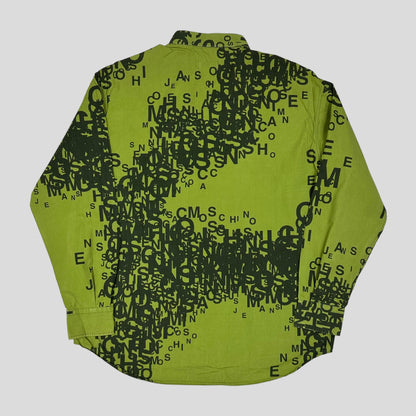 Moschino Jeans 00’s Cryptography Green Shirt - XL