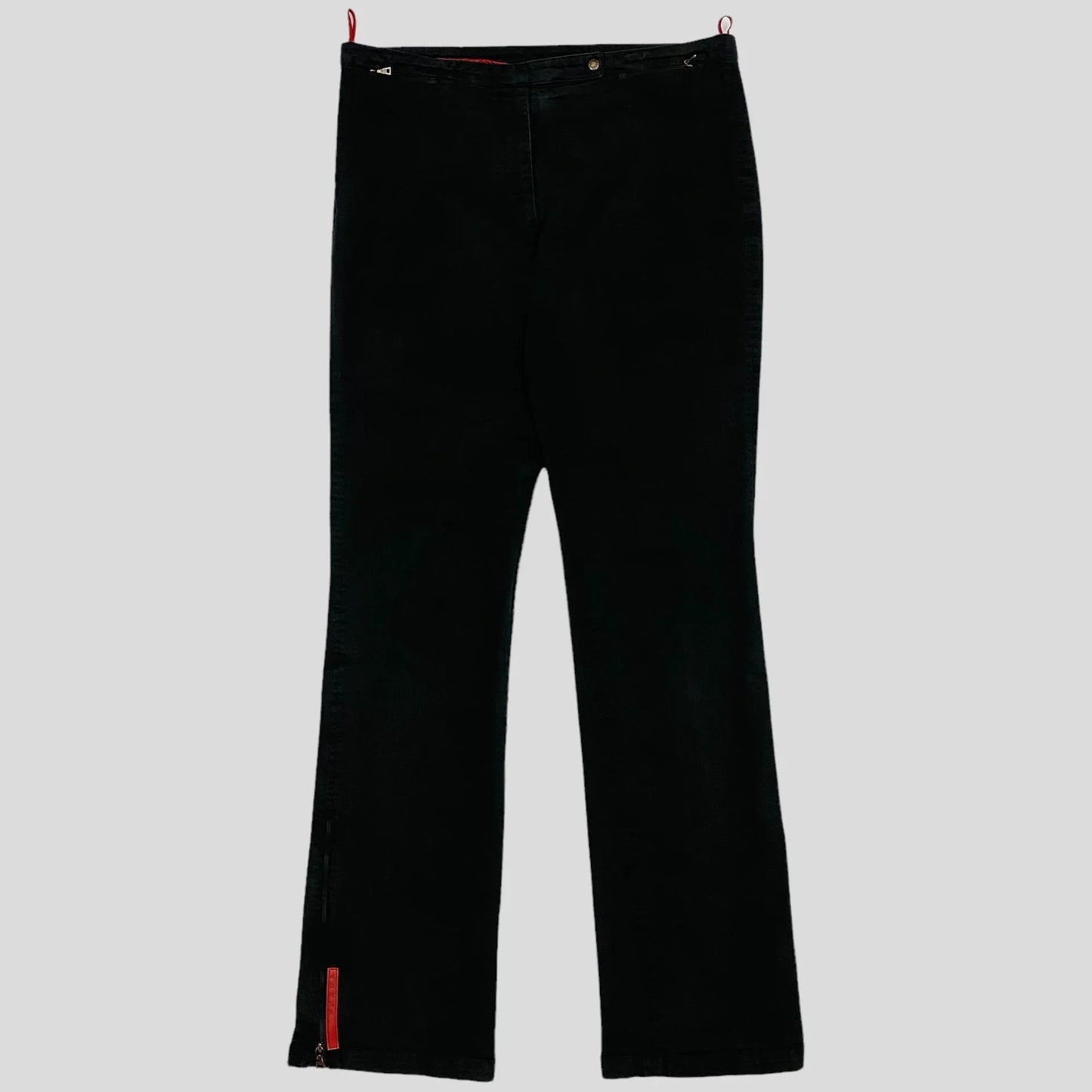 Prada Sport Womens Red Tab Flares - 32