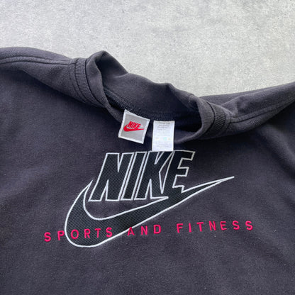 Nike RARE 1990s ‘sports and fitness’ heavyweight embroidered sweatshirt (L)