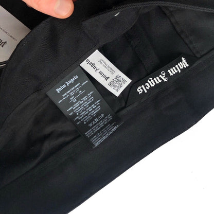 Palm Angels black side logo trousers