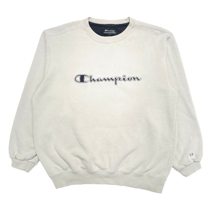 Champion 00s embroidered spellout sweatshirt (L)