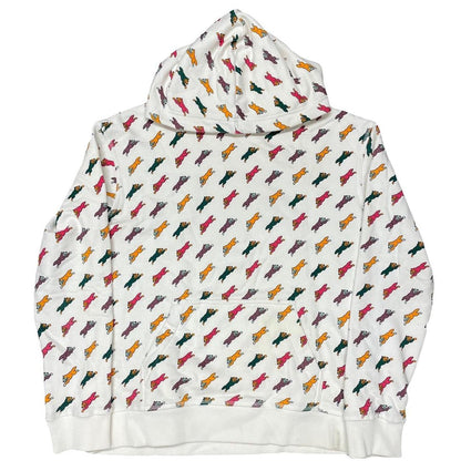 Icecream Monogram Running Dog Hoodie In White ( S )