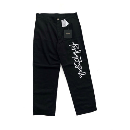 Palm Angels black side logo trousers