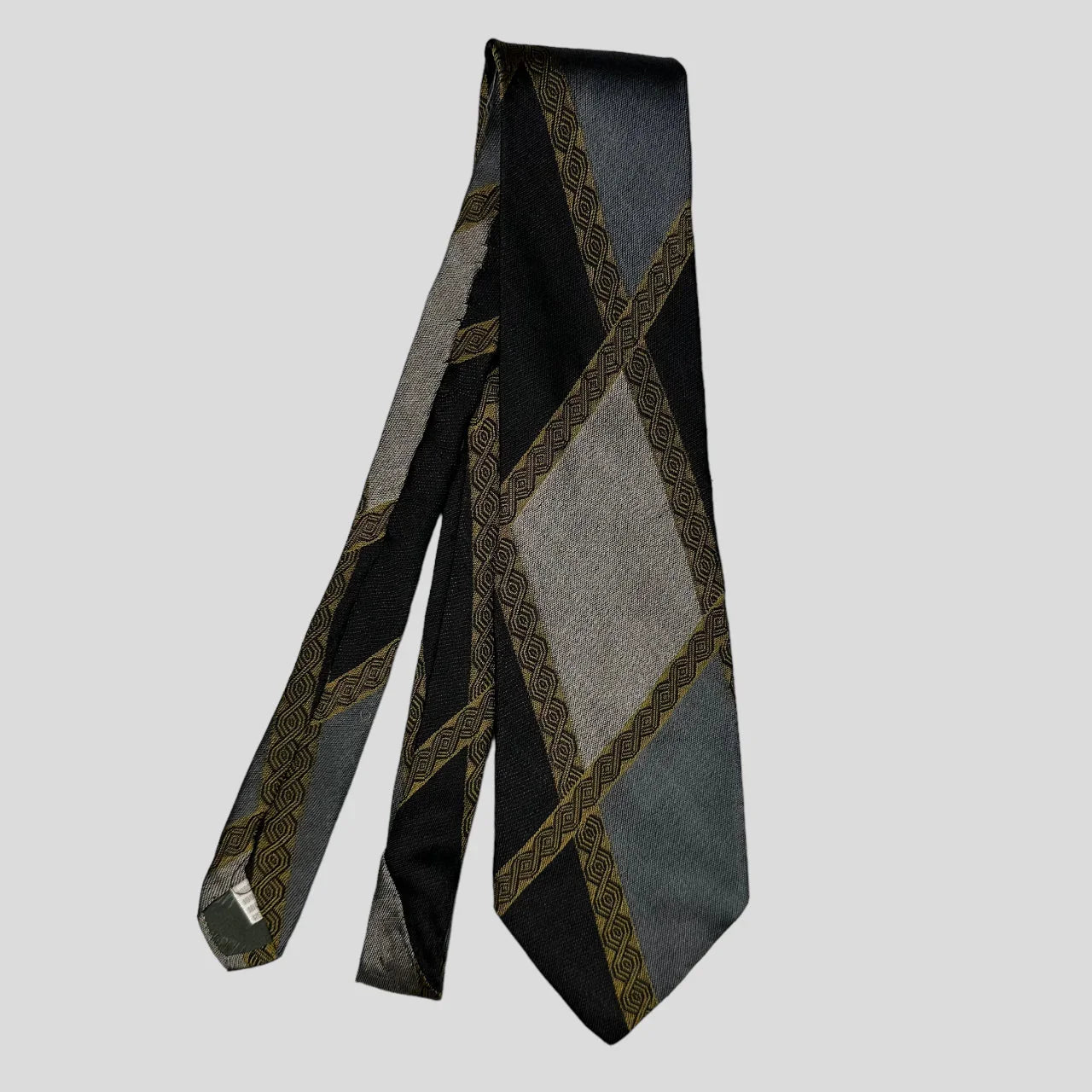 Moschino 90’s Greek Lines Print Tie