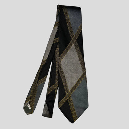 Moschino 90’s Greek Lines Print Tie