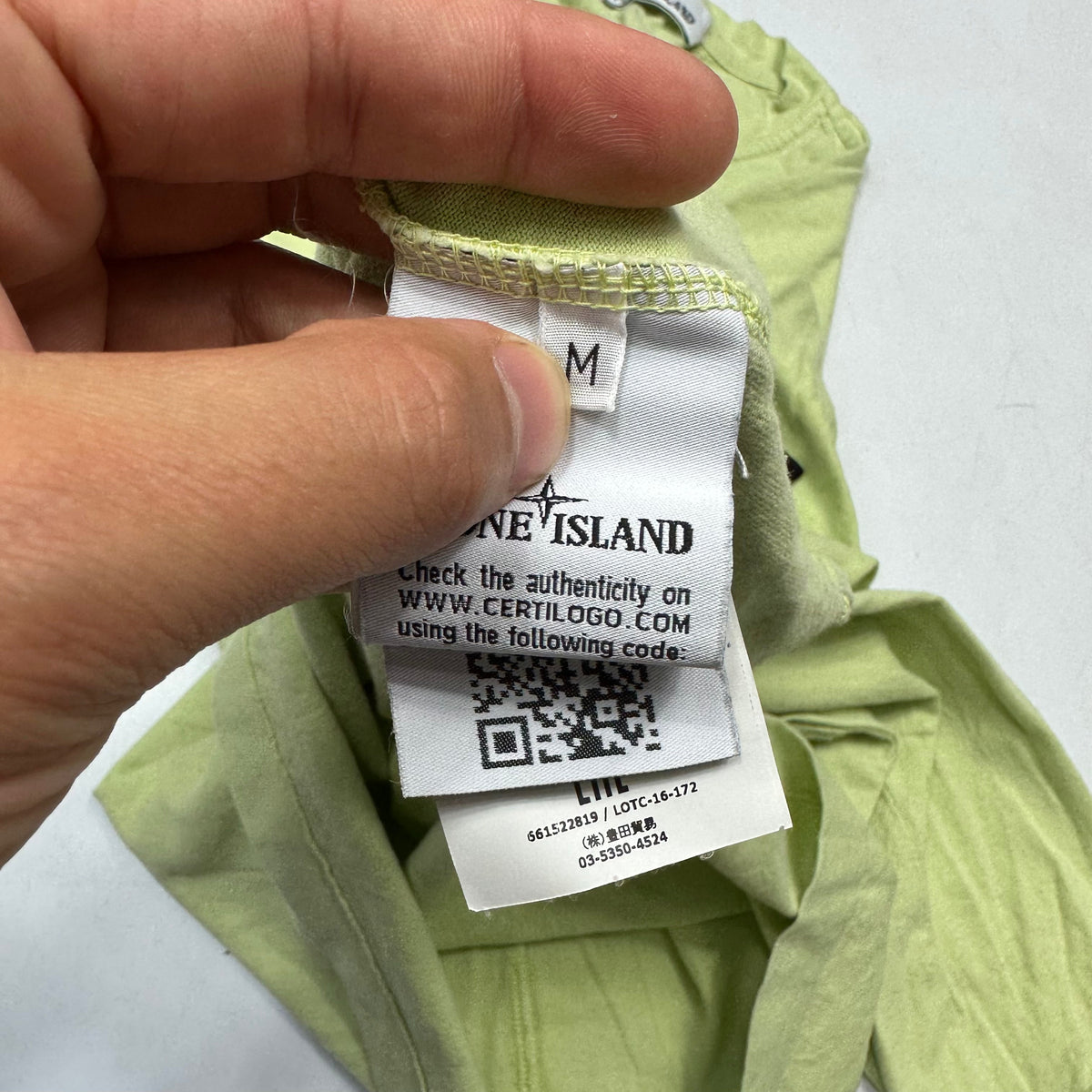 Stone Island Pistachio Green LS - M | O/S, Green