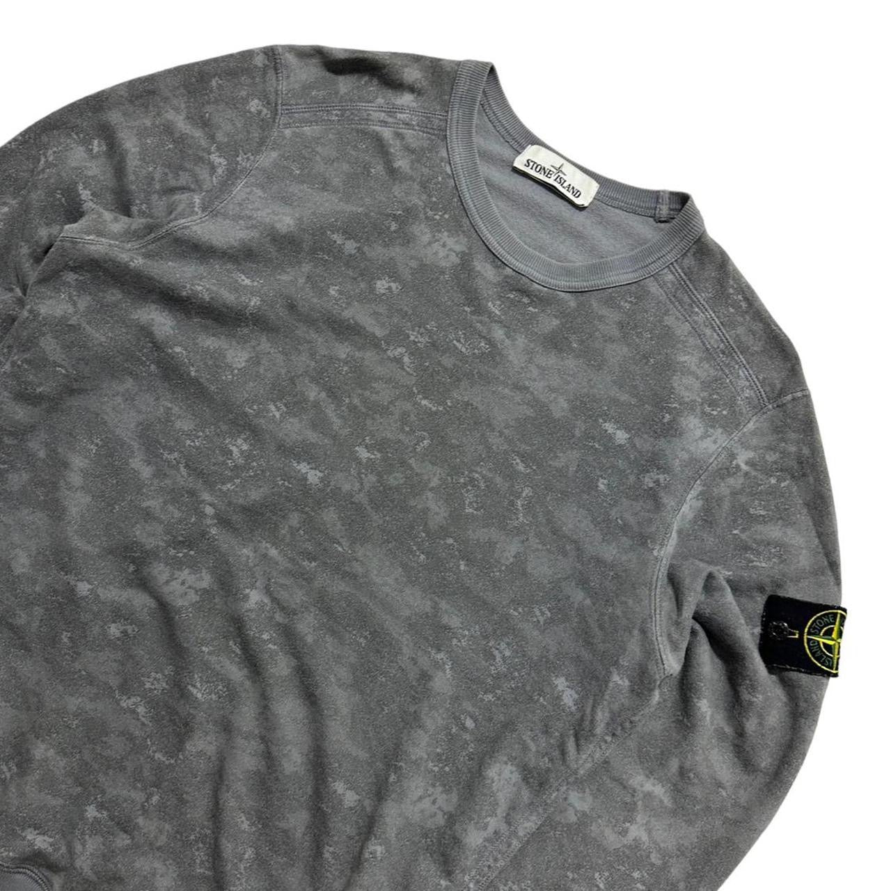 Stone Island Grey Camo Crewneck