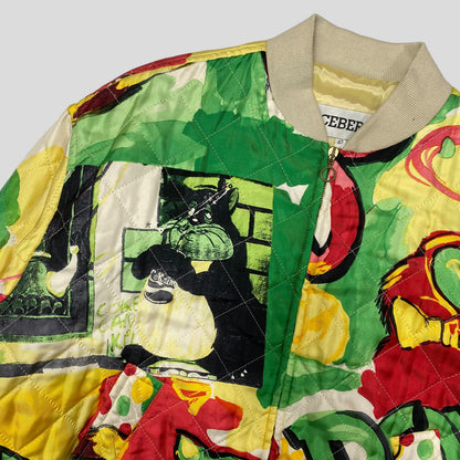 Iceberg 1992 Don’t Drug Out Silk Bomber - S/M | Small, Multicolour