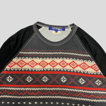 Junya Watanabe 2011 Navajo 3/4 Raglan LS - S