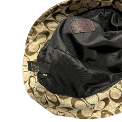 Coach Monogram Bucket Hat ( M/L )